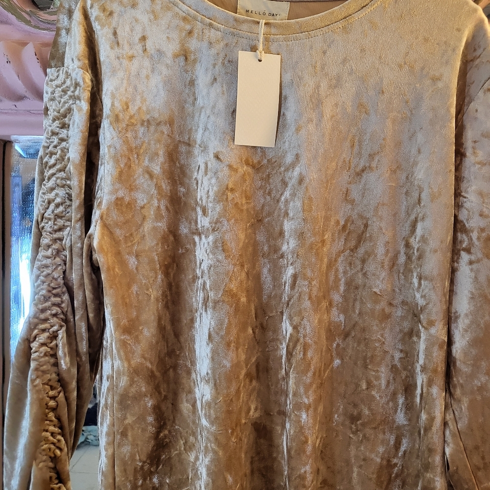 Women Top velvet look.
